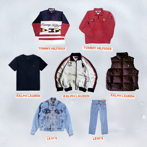 Box abbigliamento second-hand 7 pezzi Ralph Lauren Tommy Hilfiger Levi’s selezionati