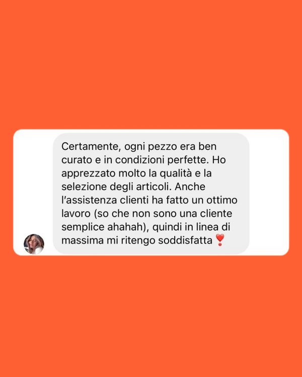 Opinione reale cliente Modori su spedizione rapida e assistenza per Mystery Box abbigliamento